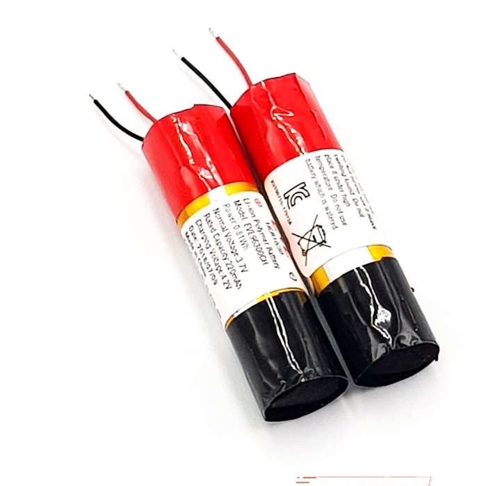 Pin trụ 3.7V 220mAh cho thiết bị ghi âm bút cảm ứng tai nghe ghi âm, Pin lipo - Mouser VN