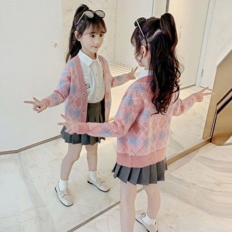 Áo khoác Cardigan dệt kim thời trang cho bé