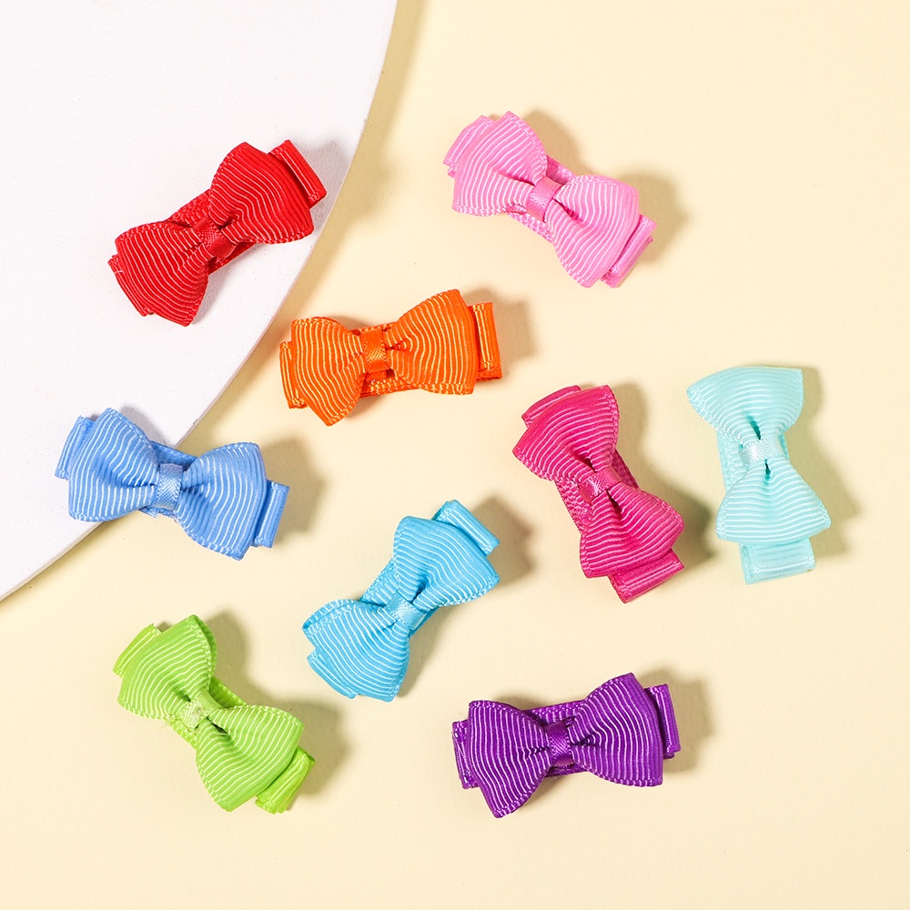 KidsBows Set 5 / 10 Kẹp Tóc Nơ Nhiều Màu Sắc Dễ Thương Cho Bé Gái 1.4 ''