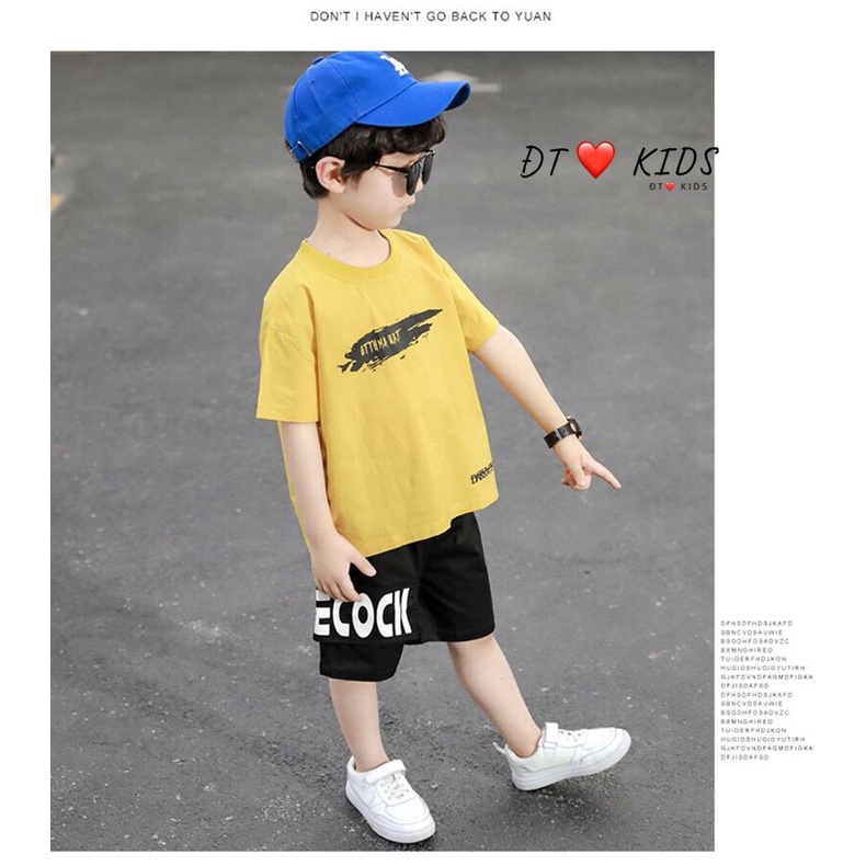 Bộ cộc tay bé trai, bộ quần áo cotton họa tiết Batman 3 màu cho bé