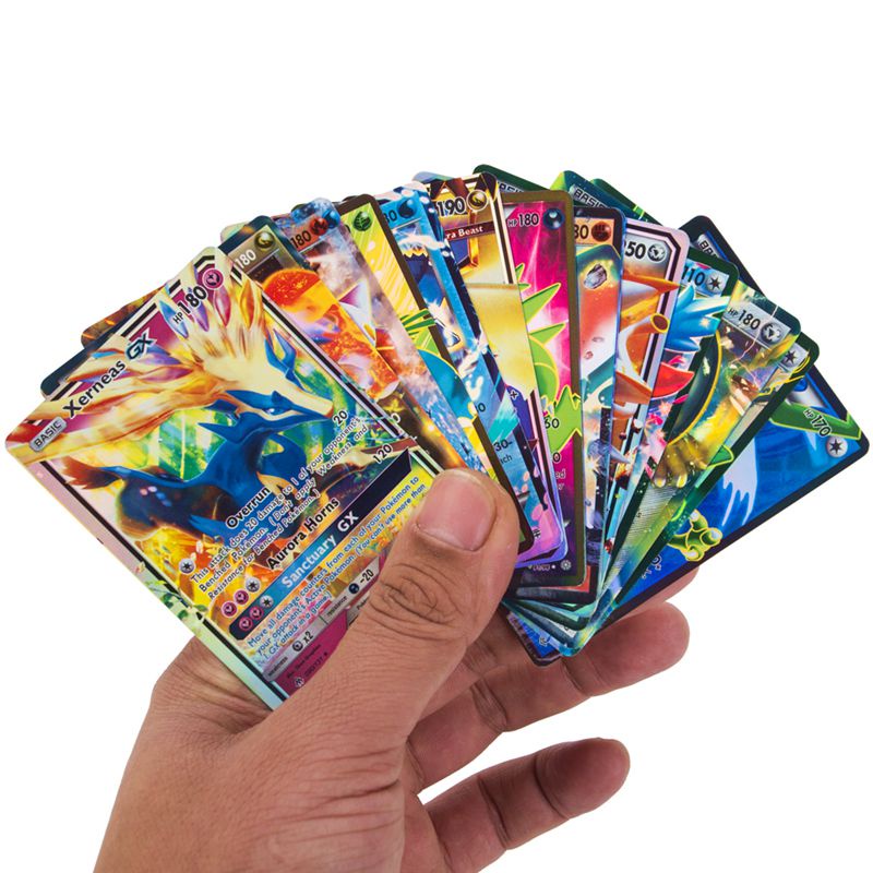 Set 100 Thẻ Bài Pokemon TCG Tiếng Anh EX GX
