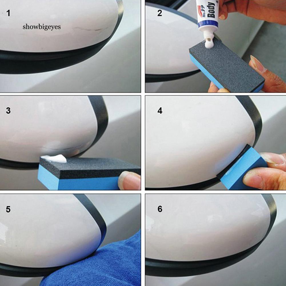 SGEE 30ml Auto Car Body Paint Scratch Remover Polishing Repair Compound Sponge Brush