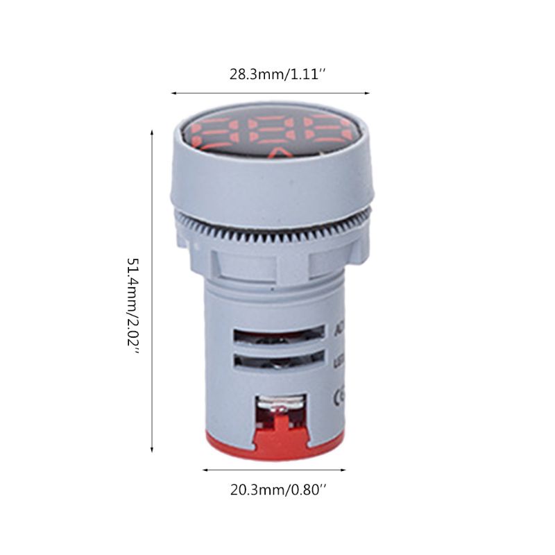 Vôn Kế Dạng Tròn 22mm Ac 24-500v