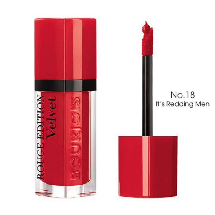 Son Bourjois Velvet 18 it's redding men màu đỏ sắc hồng cam (thái hà shop)