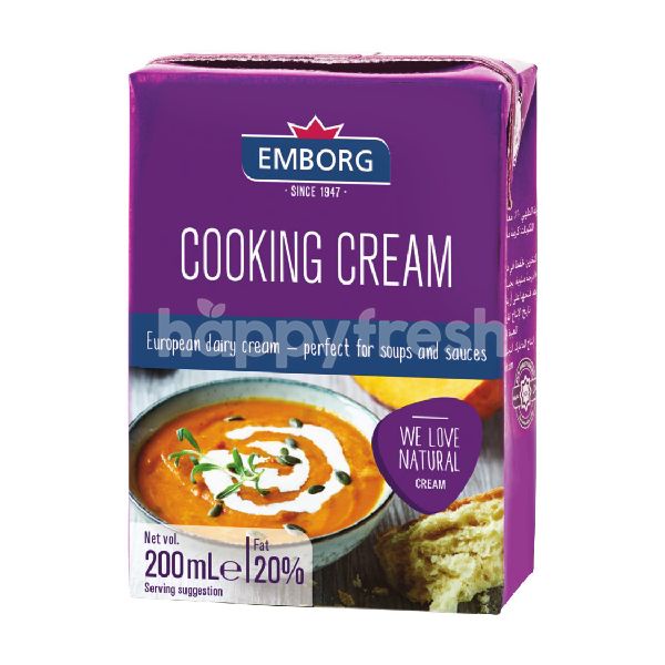 KEM SỮA NẤU Cooking Cream, Whipping cream Emborg, kem xịt Hiệu EMBORG