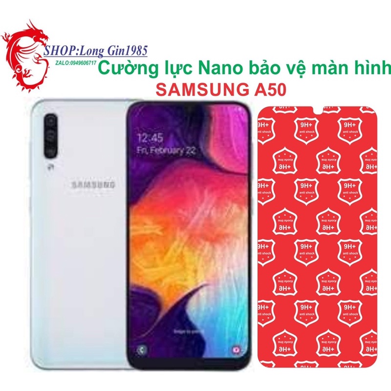 Samsung A50 Cường lực Nano chống va đập chống trầy xước