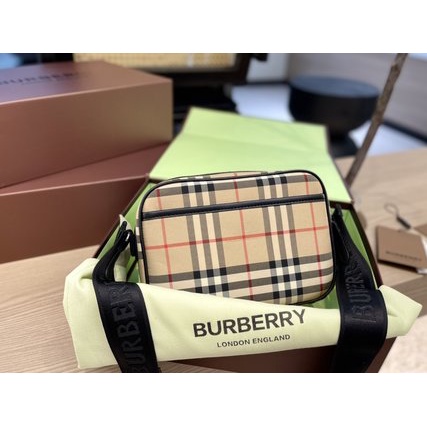 Burberry Túi Đeo Chéo Phong Cách retro Thời Trang Cho Nam Nữ