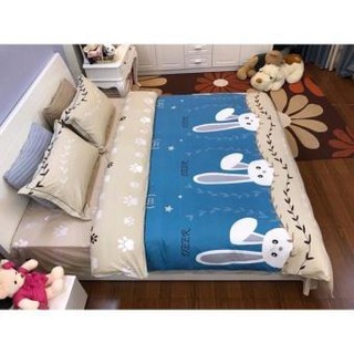 Bộ ga + 2 vỏ gối poly cotton