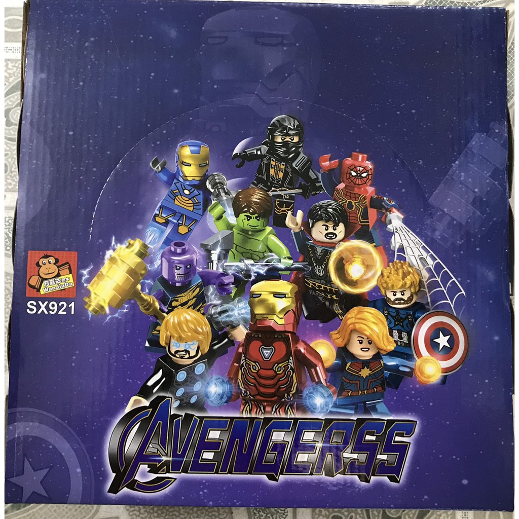 Lắp ráp minifigures biệt đội siêu anh hùng Avengerss SX921 10 mẫu