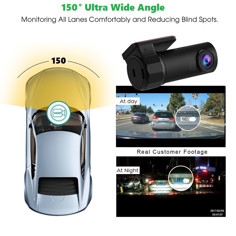 Camera hành trình Wifi Full HD 1080P cho ô tô