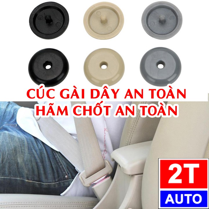 BỘ 4 NÚT CÚC HÃM CHỐT DÂY AN TOÀN TRONG XE HƠI Ô TÔ: SKU:287