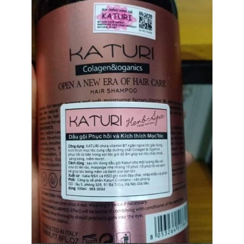 DẦU GỘI VÀ XẢ KATURI