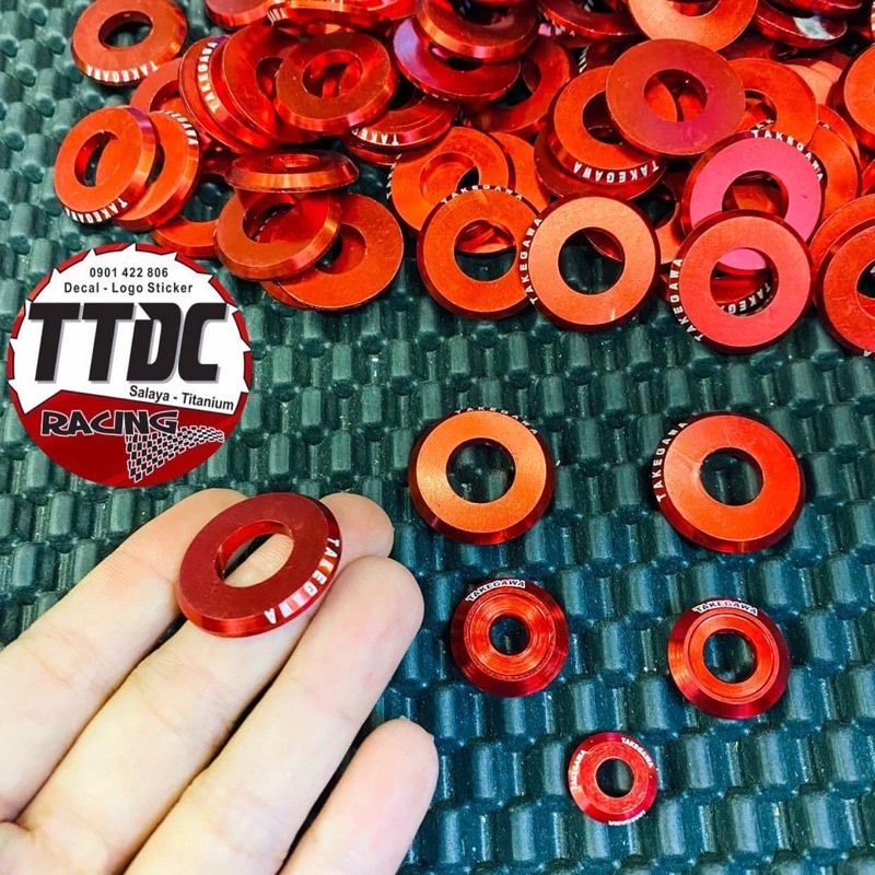 Lông đền nhôm Takegawa 6/8/10/12li Lốc máy mẫu mới nhất 2022 🇹🇭