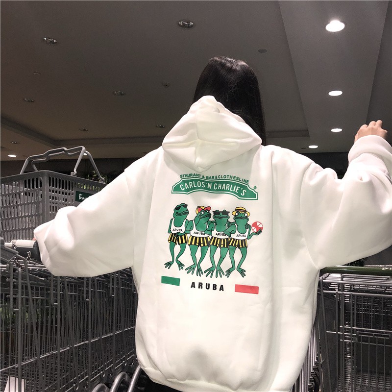ÁO HOODIE NỮ DÁNG RỘNG