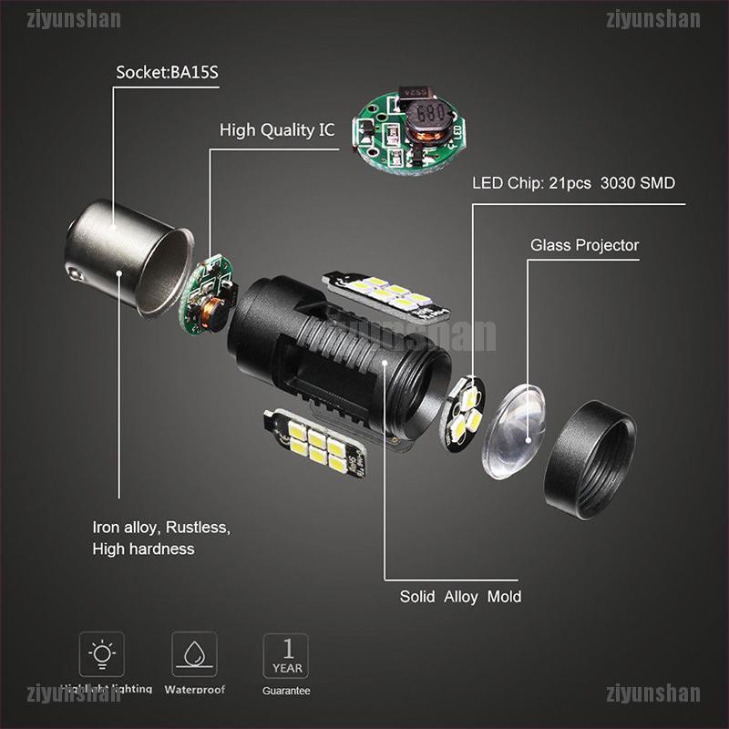 Bóng ĐèN LED Đuôi Xe 1156 BA15S P21W 21SMD 1200Lm