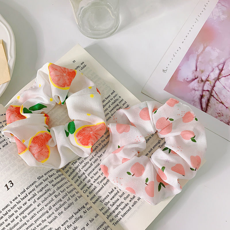 Dây Buộc Tóc In Hình Trái Cây Dễ Thương Cho Nữ