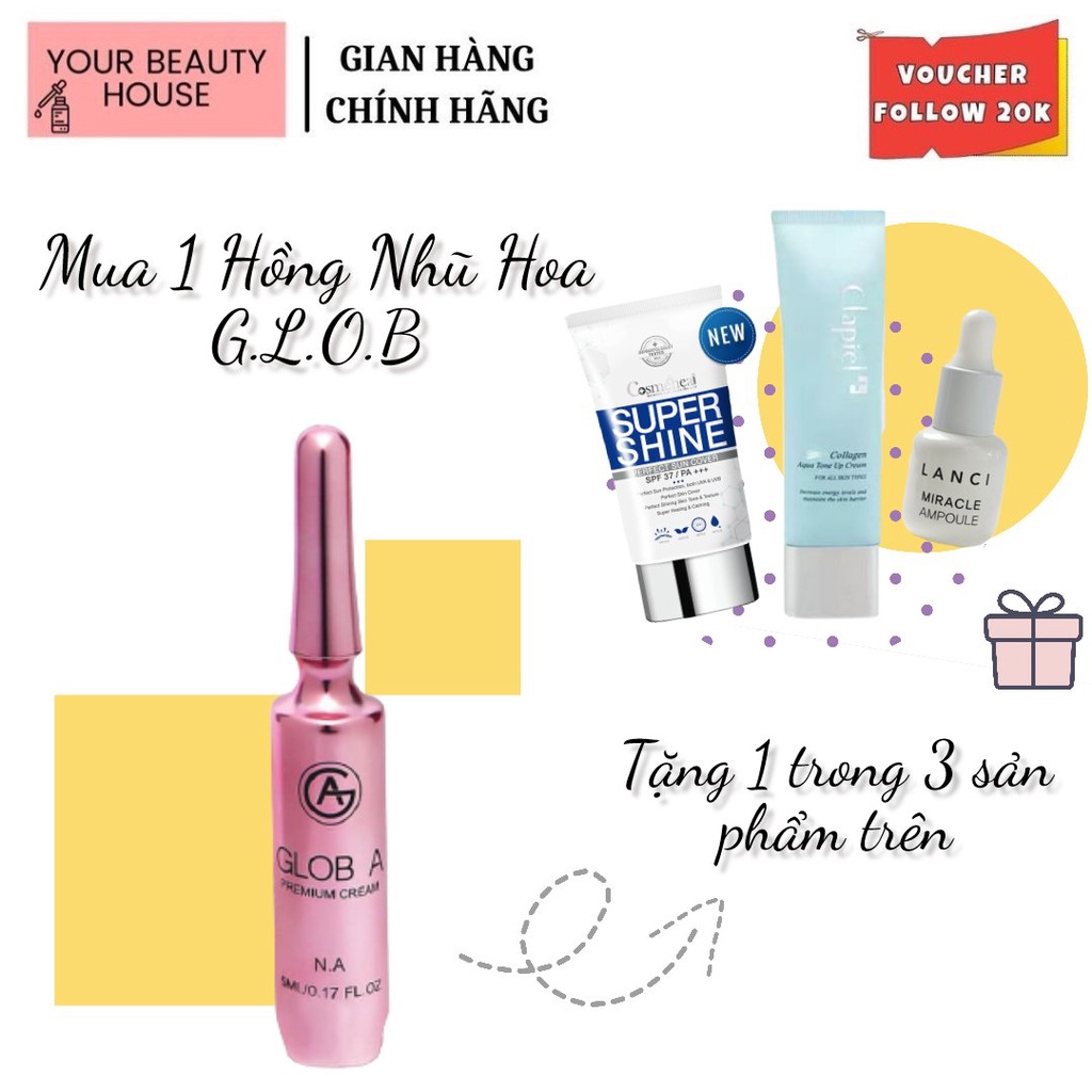 [GLOB A] Kem Hồng Nhũ Hoa N.A Hàng Lỗi Không Hộp