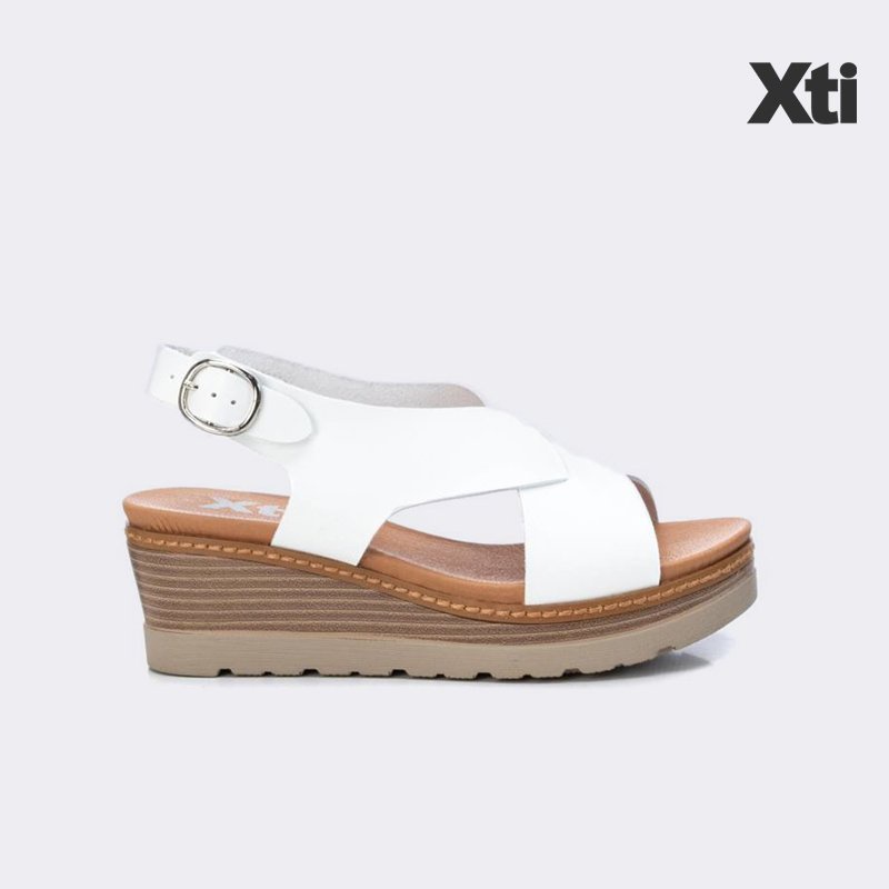 Giày Sandals Nữ XTI White Pu Ladies Sandals