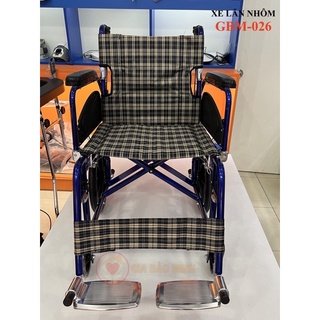 Xe lăn nhôm du lịch siêu nhẹ gấp gọn dành cho người già