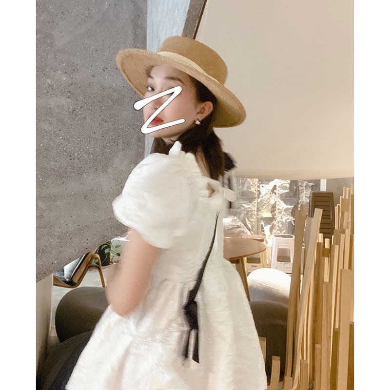 Váy BBD Tay Bồng Buộc Nơ Sau