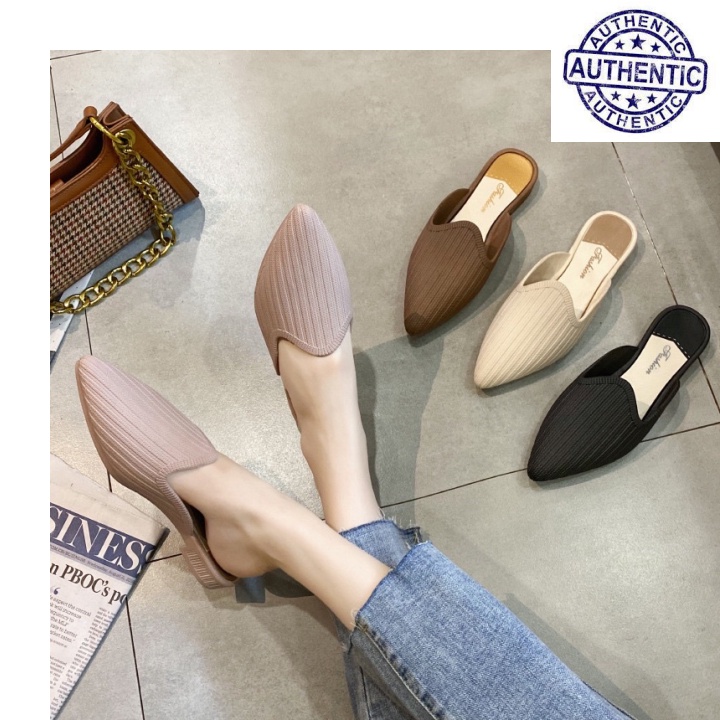 Giày Sục mũi nhọn Mules đi mưa chất nhựa dẻo siêu nhẹ D175 DY8T5