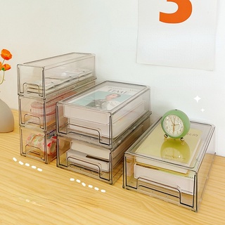 Hộp đựng đồ để bàn bằng acrylic trong suốt dạng ngăn kéo