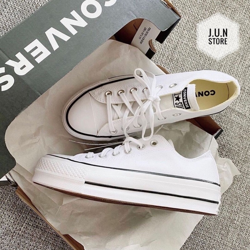 GIÀY CON.VERS ALL STAR CLASIC WHITE ĐẾ CAO SC [ BẢN NEW 2022 ]
