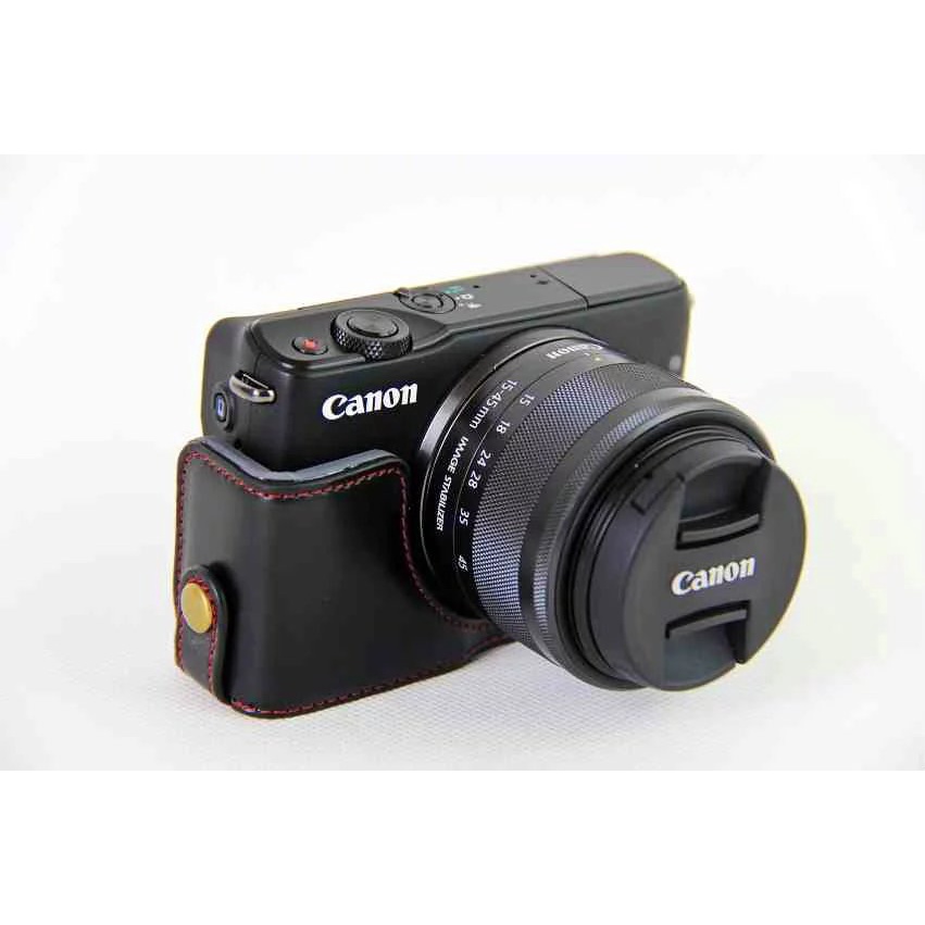 Ốp Da PU Mới Cho Máy Ảnh Canon EOS M10 EOS M100 EOS M200