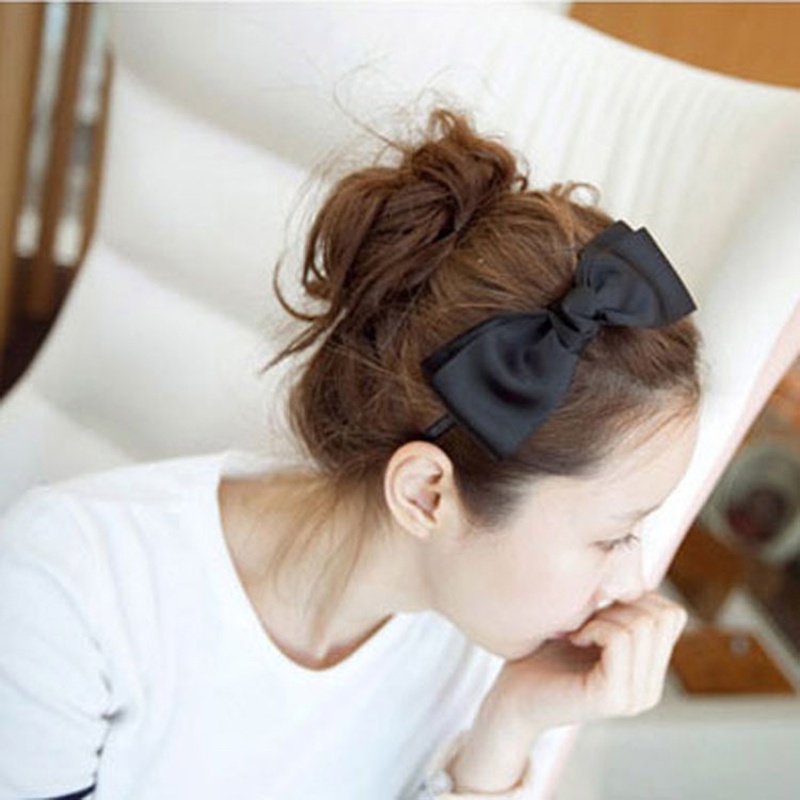 Băng Đô Cài Tóc Thắt Nơ Kiểu Hàn Quốc Dễ Thương