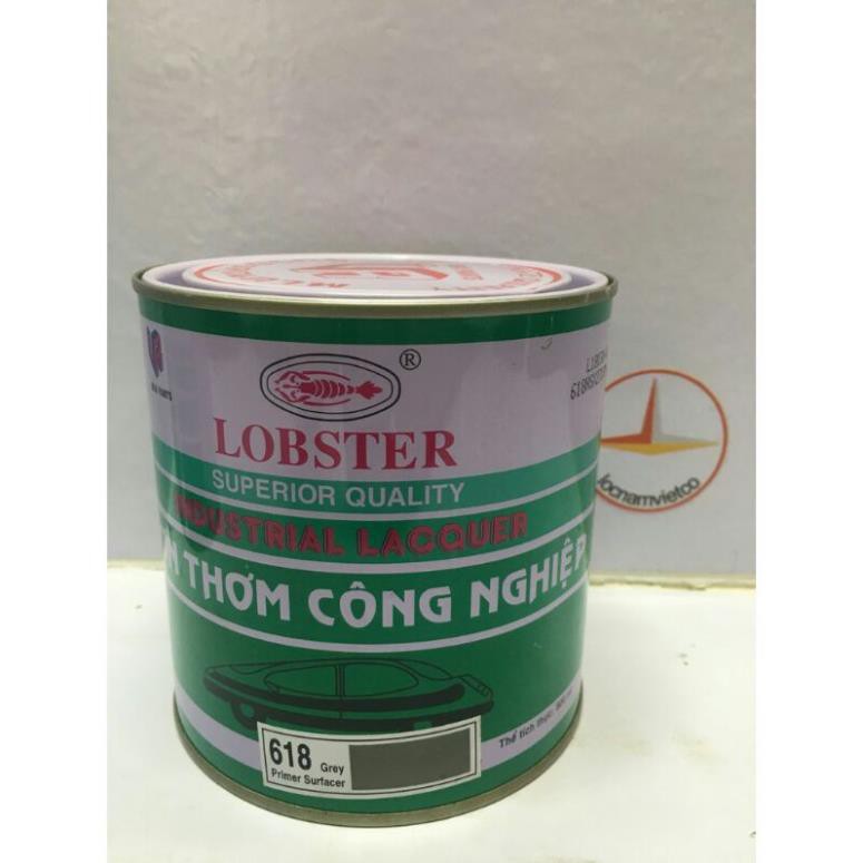 sơn lót công nghiệp màu ghi hộp 500g