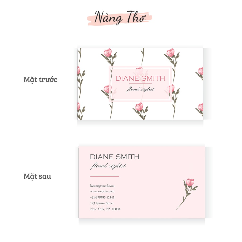 IN NAMECARD DANH THIẾP THIẾT KẾ THEO YÊU CẦU_NÀNG THƠ DESIGN