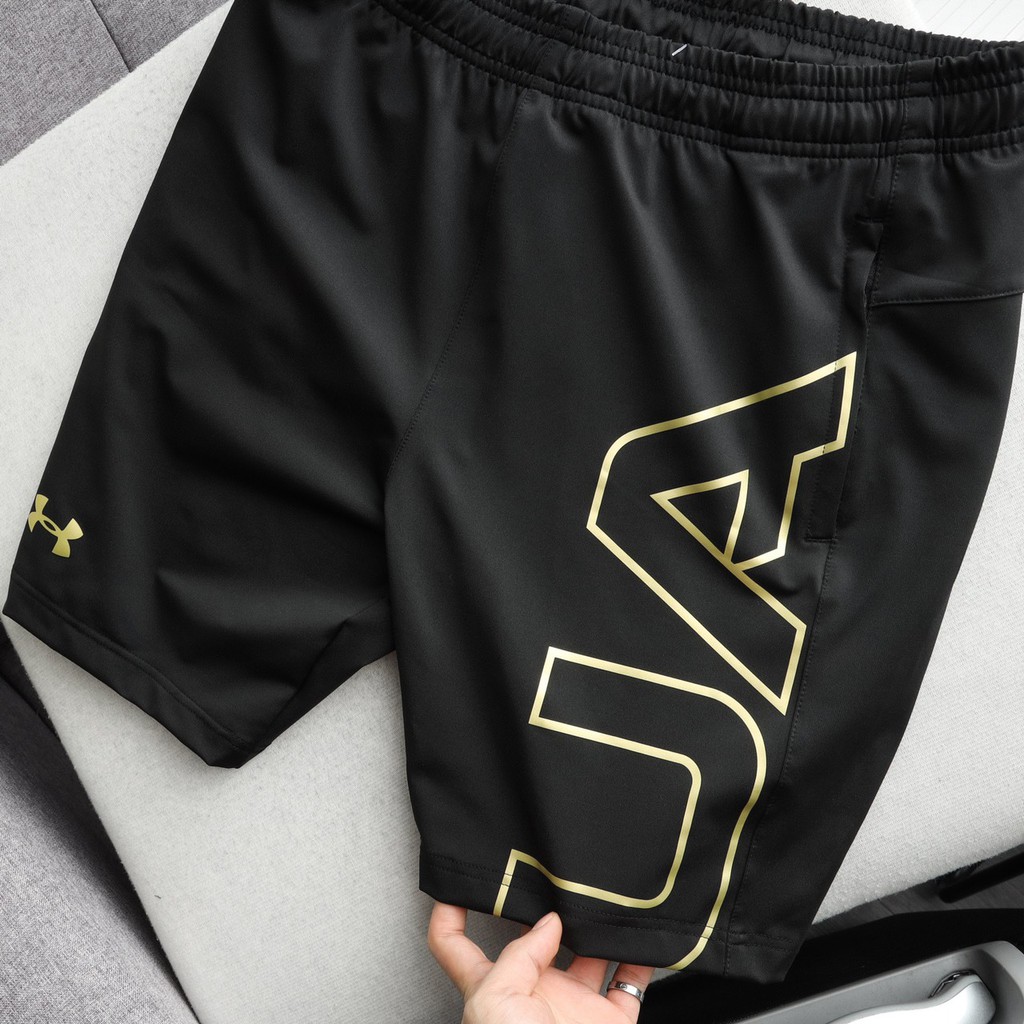 Quần short thể thao nam chất liệu thun poly 2 da co giãn, thoải mái vận động 4906