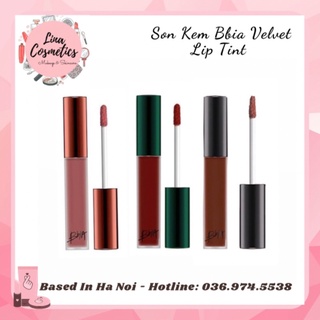 Son Kem Lì Bbia Velvet Lip Tint màu 23 24 25 34 35 36 37 38