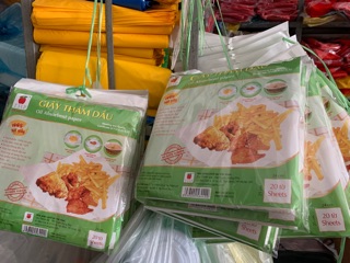 Giấy Thấm Dầu mỡ 20tờ /1 gói