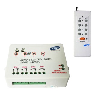 Bộ công tắc điều khiển từ xa 4 kênh TPE RC5G4 combo