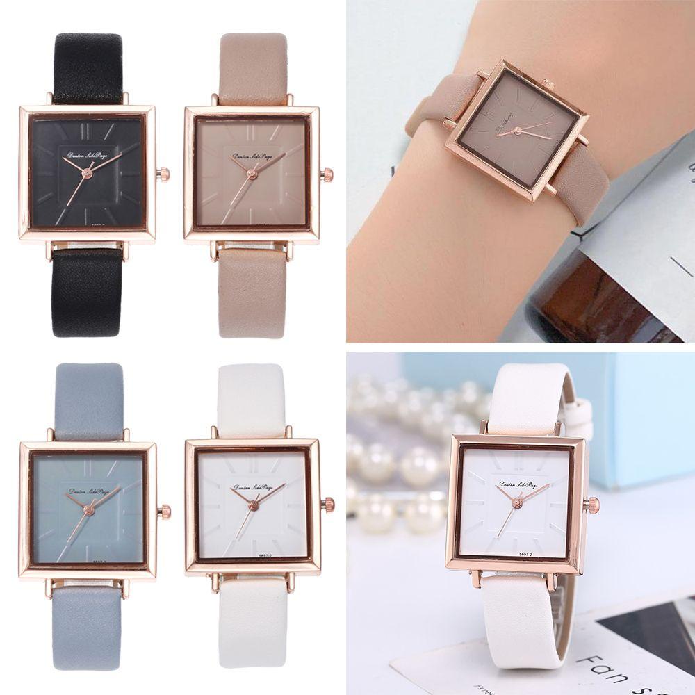 Đồng Hồ Dây Da Thiết Kế Đơn Giản Thời Trang Cho Nữ|Đồng Hồ