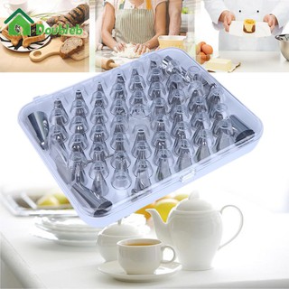 Set 52 đui bắt kem bằng inox trang trí bánh tiện dụng cho bếp
