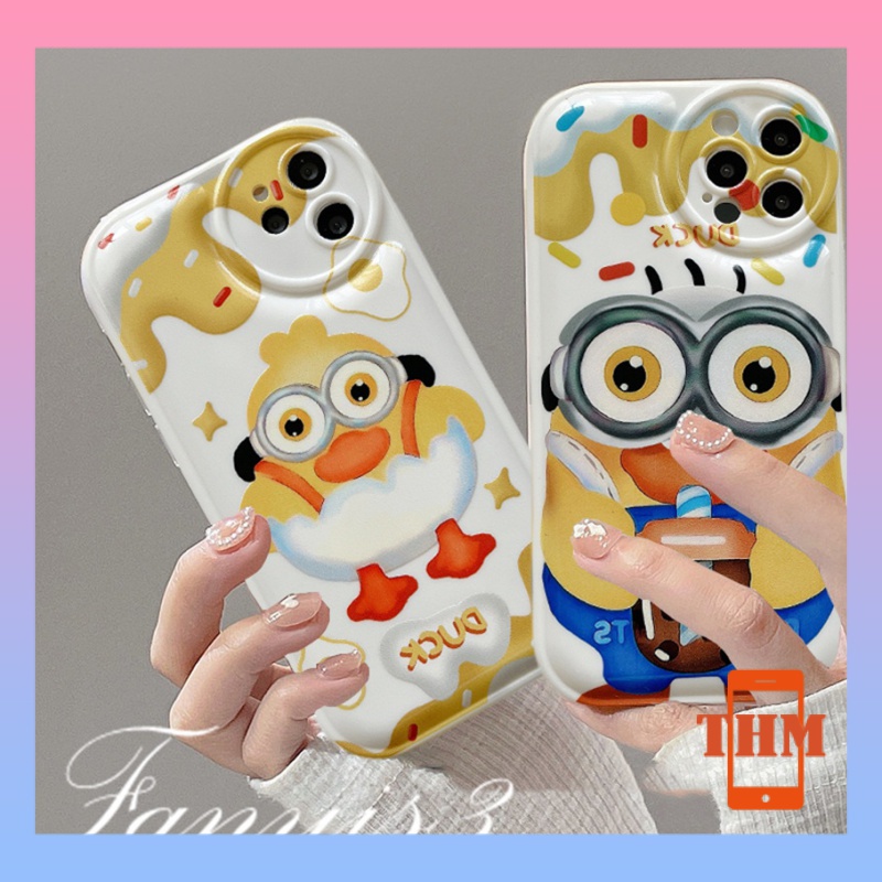 Ốp Điện Thoại Hình Chú Gà Con Màu Vàng Cho Iphone6 6splus 7 7plus 8 8plus XR x xs 12 11 pro max plus 13 promax-5011