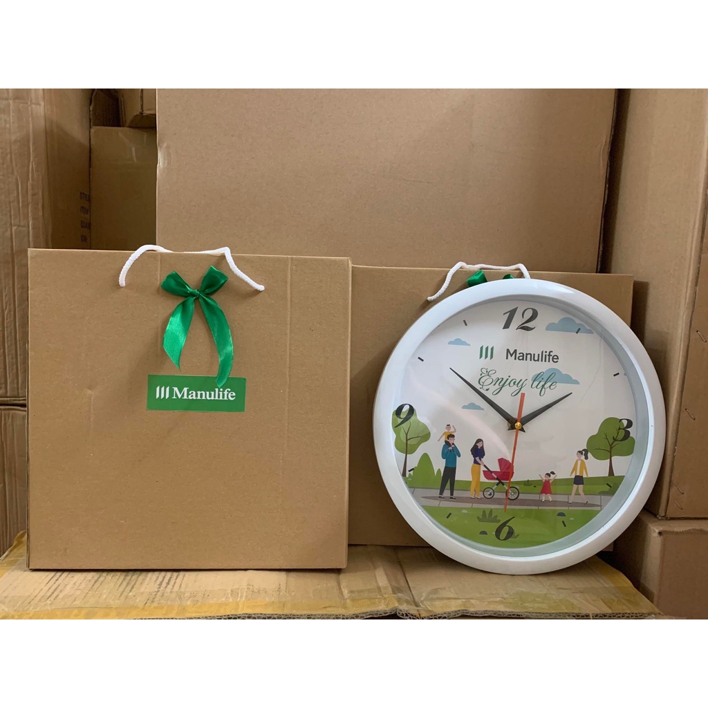 Đồng hồ in logo quà tặng manulife