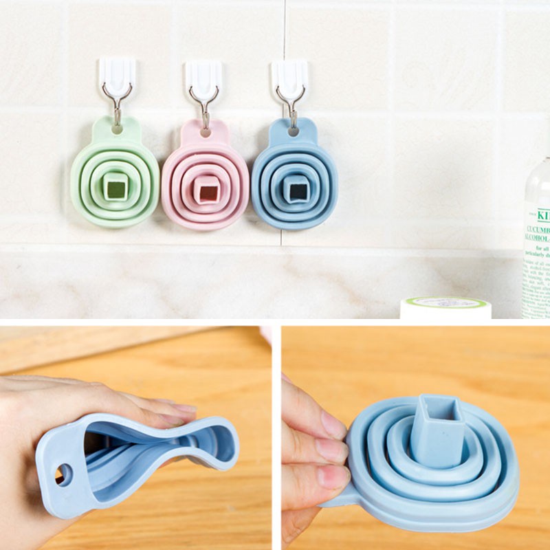 Phễu HOUSEEKER silicone gấp gọn lại được đa năng tiện lợi