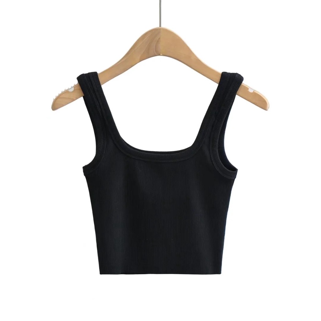 Áo ba lỗ croptop CERA-Y màu đen / màu trắng / CRA058