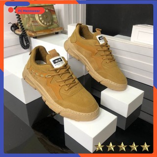 Giày Da Lộn 🔴𝑭𝑹𝑬𝑬𝑺𝑯𝑰𝑷🔴Giày Thể Thao Nam Thấp Cổ [ Hàng Độc Nhập Khẩu]- Bảo Hành Dài - SNK510 Màu Vàng Bò