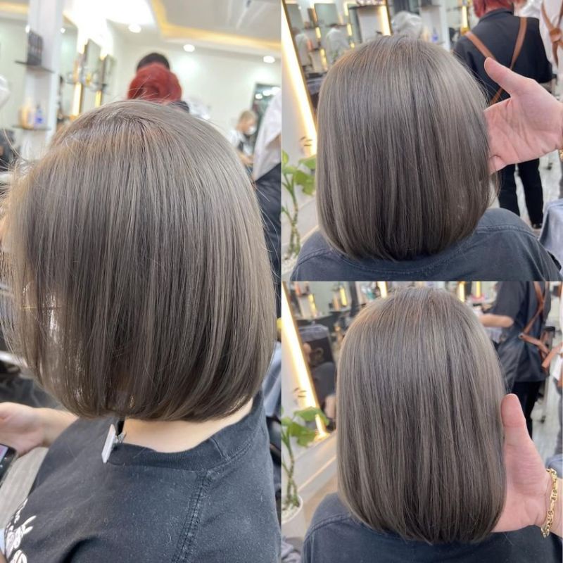 Kem Nhuộm Tóc Màu Nâu Khói 66/1111 lên màu chuẩn tại nhà