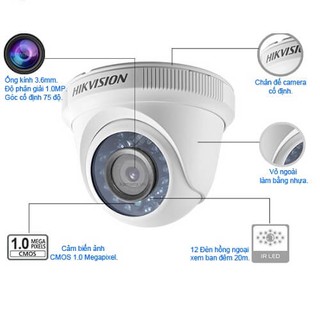 Camera Hikvision  DS-2CE56C0T-IRP