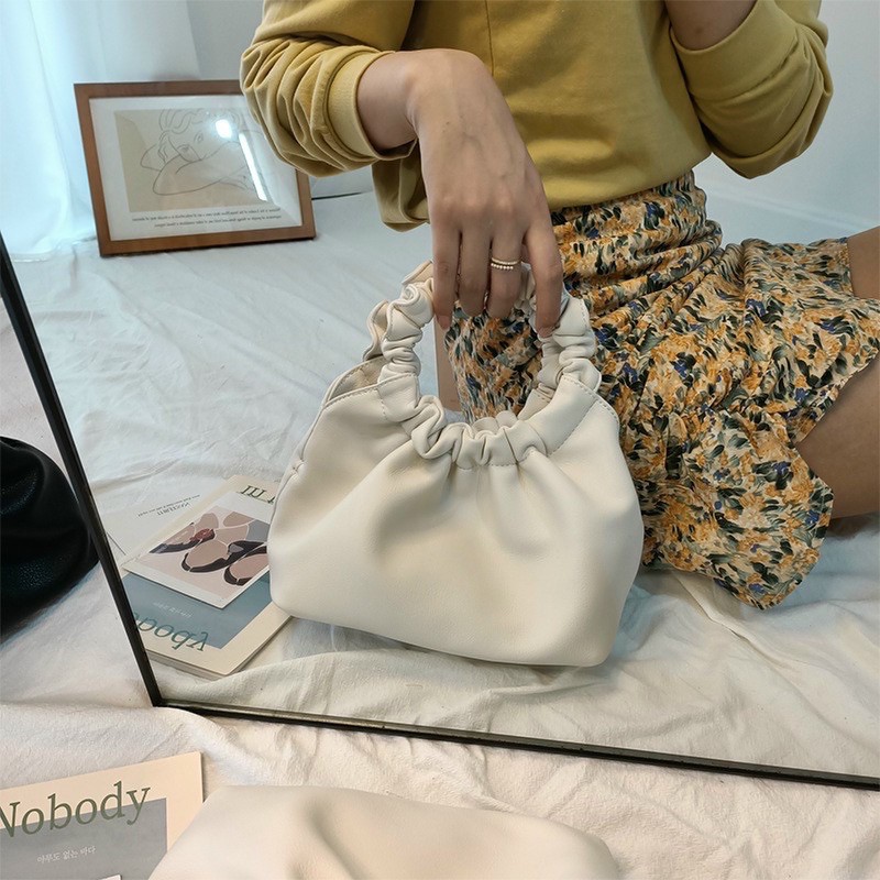 Túi Cầm Tay Quai Dúm Kèm Dây Đeo Chéo