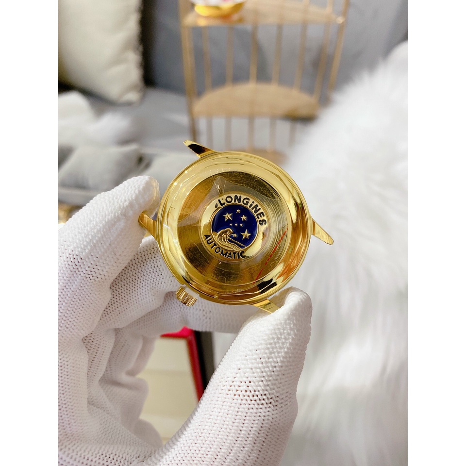 ĐỒNG HỒ CƠ LONGINES( AUTOMATIC) - MẶT ĐÚC 18K- DÂY DA XỊN- DỰC TRỮ CÓT 45 GIỜ | BigBuy360 - bigbuy360.vn