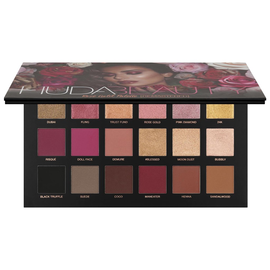 Bảng màu mắt.Huda Beauty Rose Gold Palette Remastered 16,6g