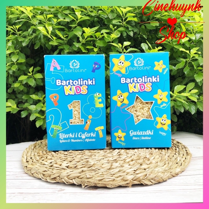 MÌ,NUi RAU CỦ VÀ TRỨNG BARTOLINI 250G Ý CHO BÉ ĂN DẶM