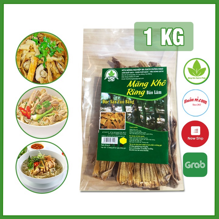 (1KG) Măng khô rừng Bảo Lâm ngon, sạch, không chất bảo quản - Đặc sản Cao Bằng 00024