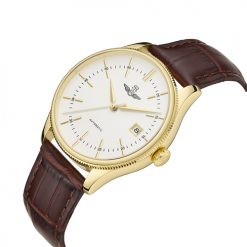 [CHÍNH HÃNG NHẬT BẢN] Đồng Hồ Nam SUNRISE Dây Genuine Leather SRWATCH SG8886.4602AT Trắng - Bảo Hành 12 Tháng